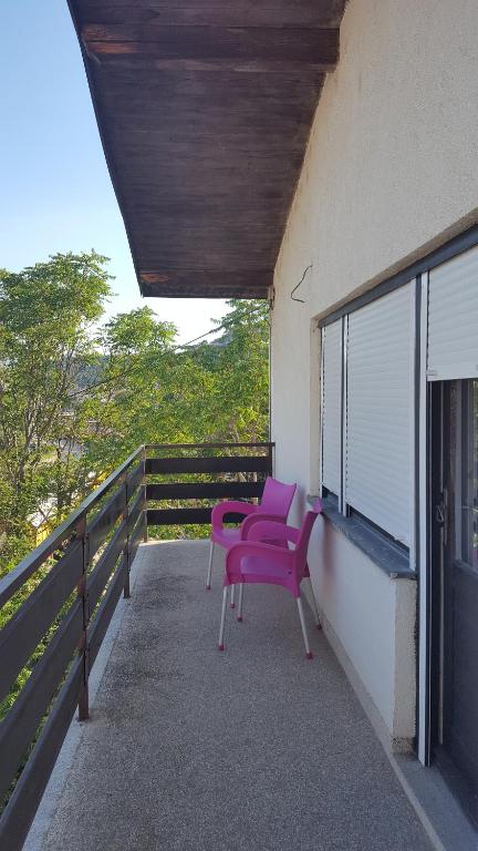 Balkón nebo terasa v ubytování Apartment Central