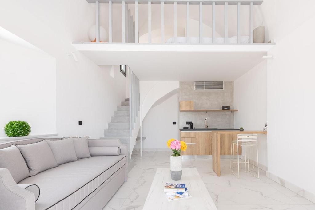 Kuchyň nebo kuchyňský kout v ubytování Karat Suites