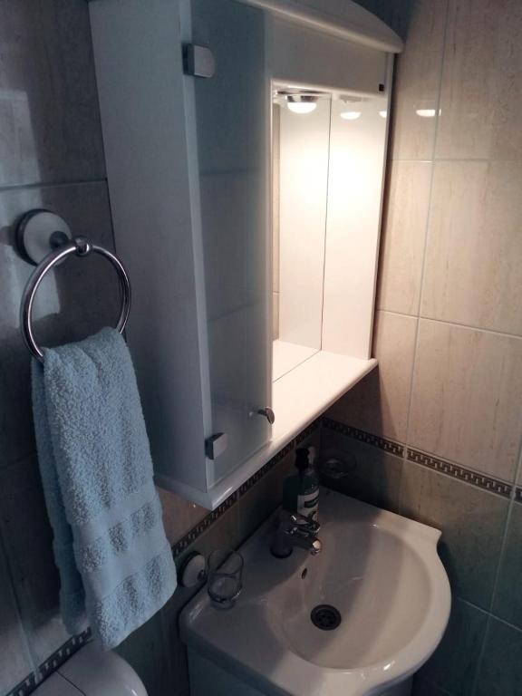 Koupelna v ubytování Risan center apartment