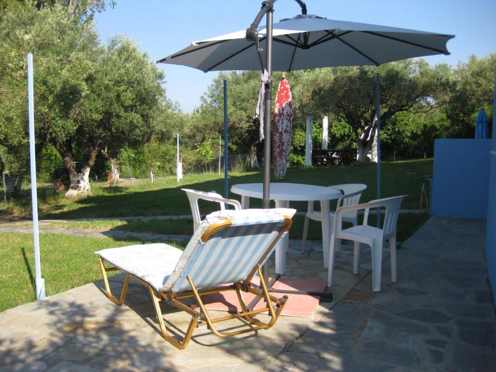 Zahrada ubytování Europa Apartments Stefanos