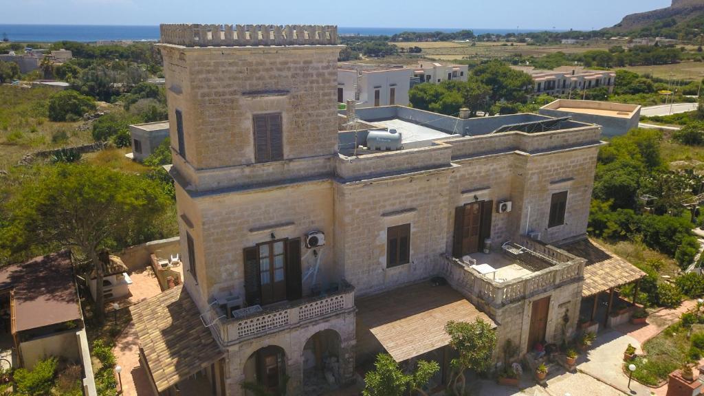 an aerial view of an old building in a city at Case Vacanze Mio Sogno in Favignana