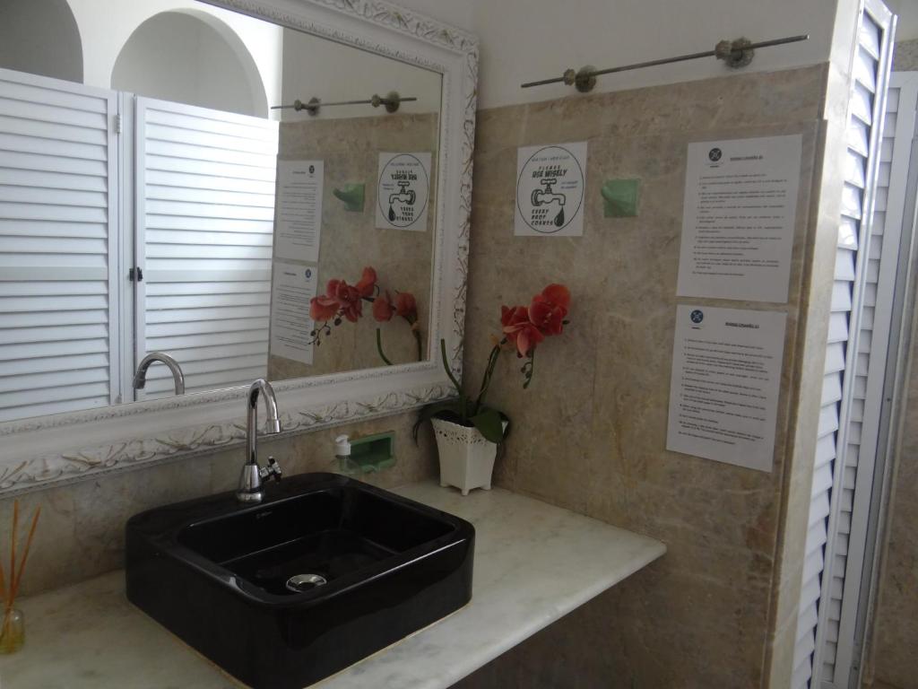 Koupelna v ubytování Hostel Casarão 65