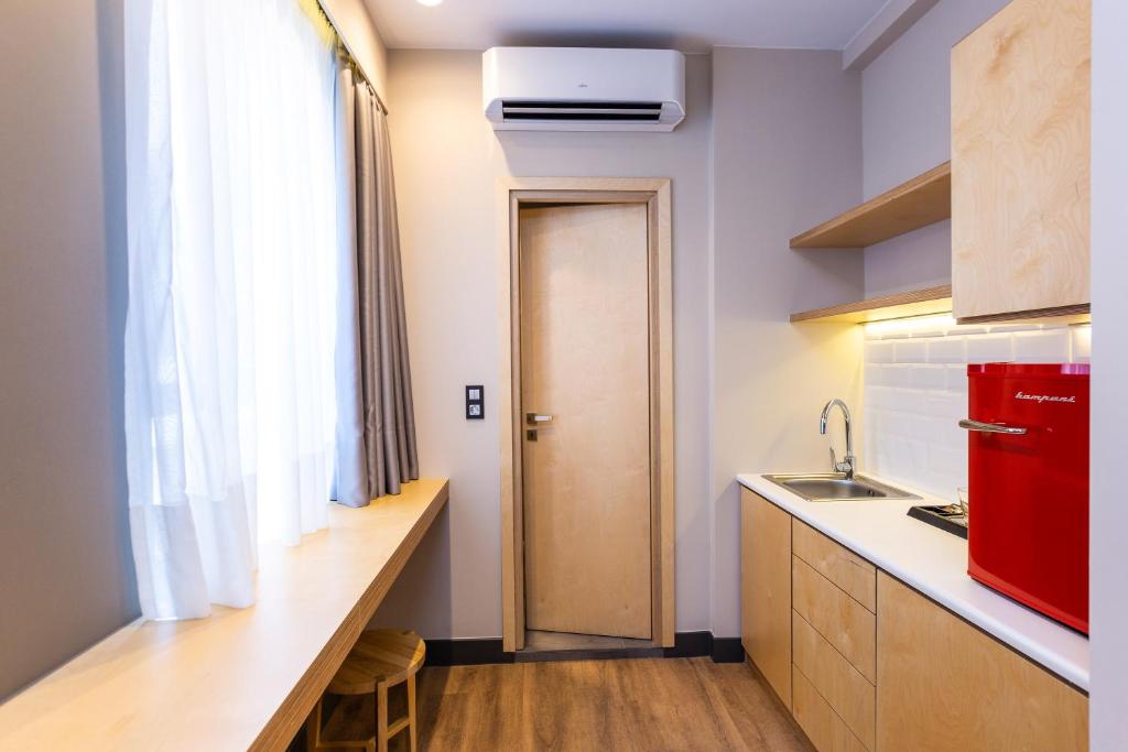 Kuchyňa alebo kuchynka v ubytovaní St. Bjur Suites
