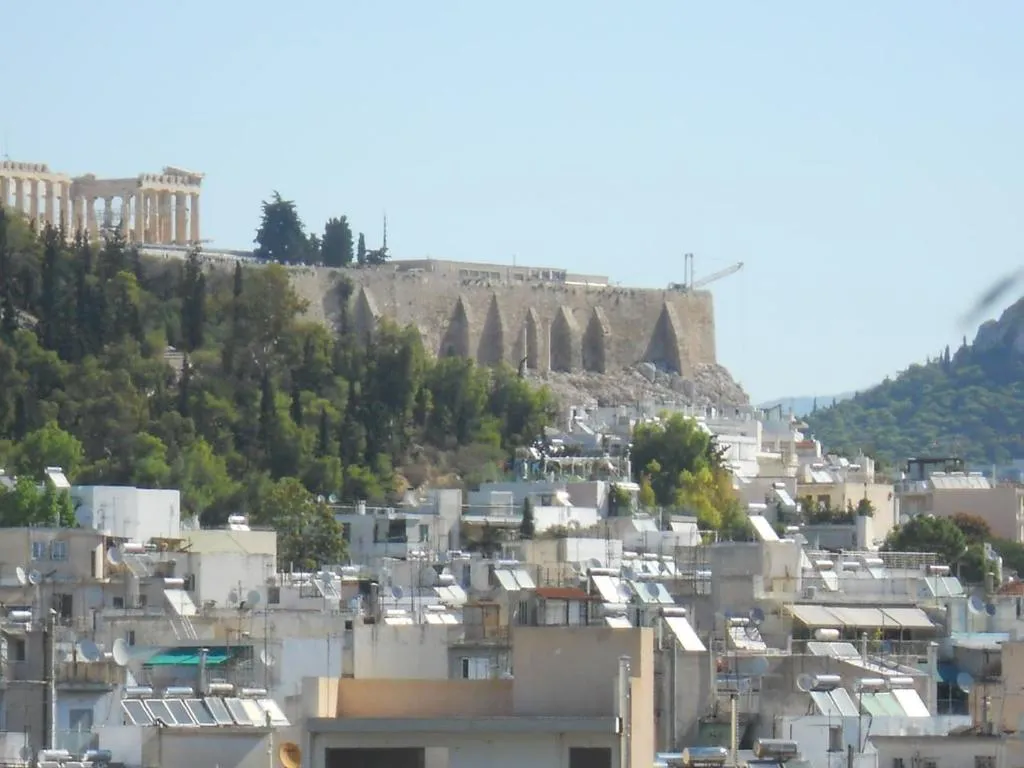 Akropolis view flat near Koukaki and Plaka, Athens, Greece