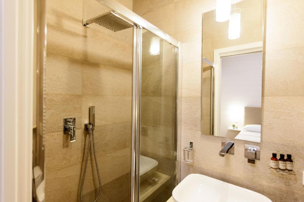 Koupelna v ubytování B&B Blanc
