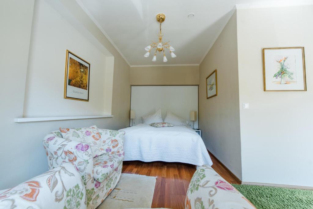 Voodi või voodid majutusasutuse Hotel St. Hubertushof toas