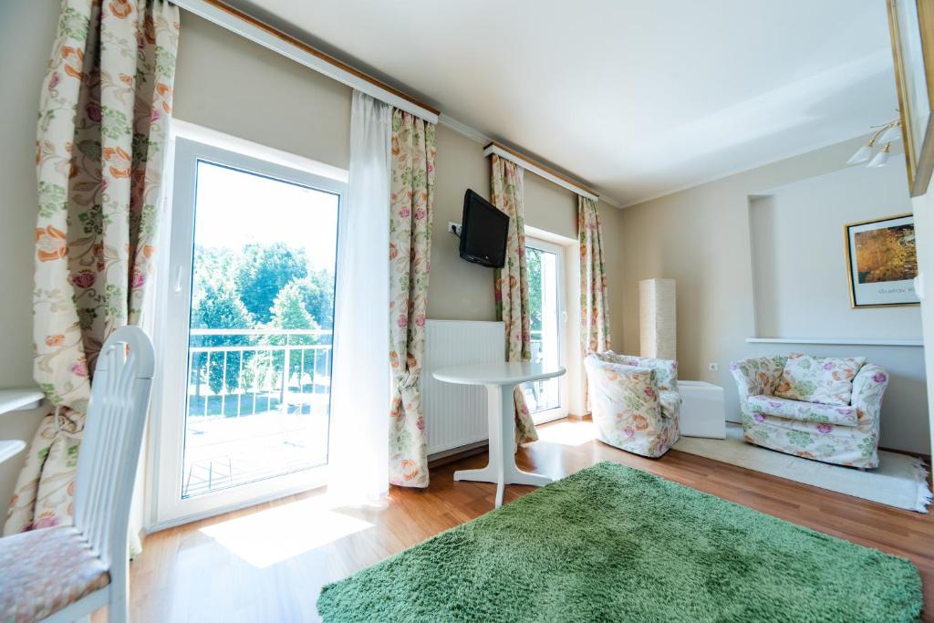Istumisnurk majutusasutuses Hotel St. Hubertushof