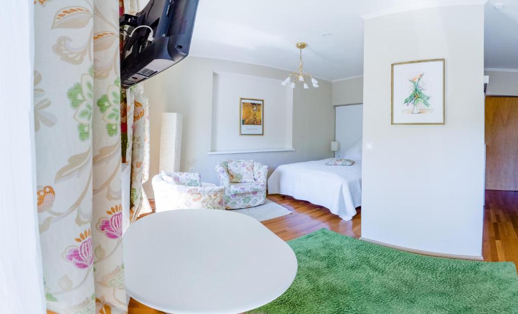 Voodi või voodid majutusasutuse Hotel St. Hubertushof toas