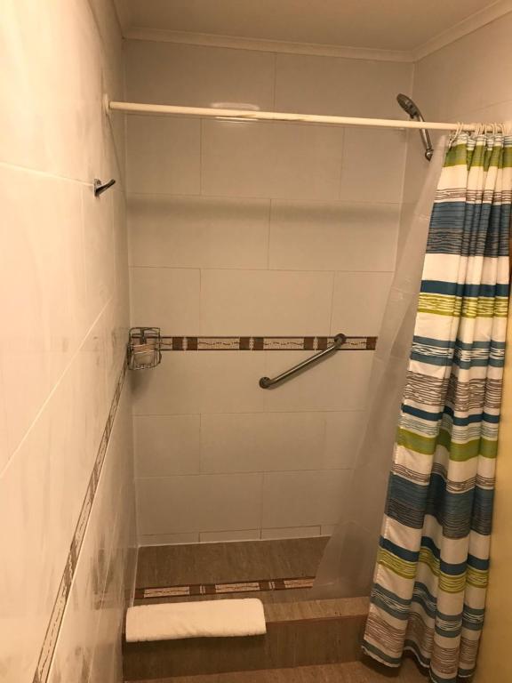 Koupelna v ubytování Hotel Luanco