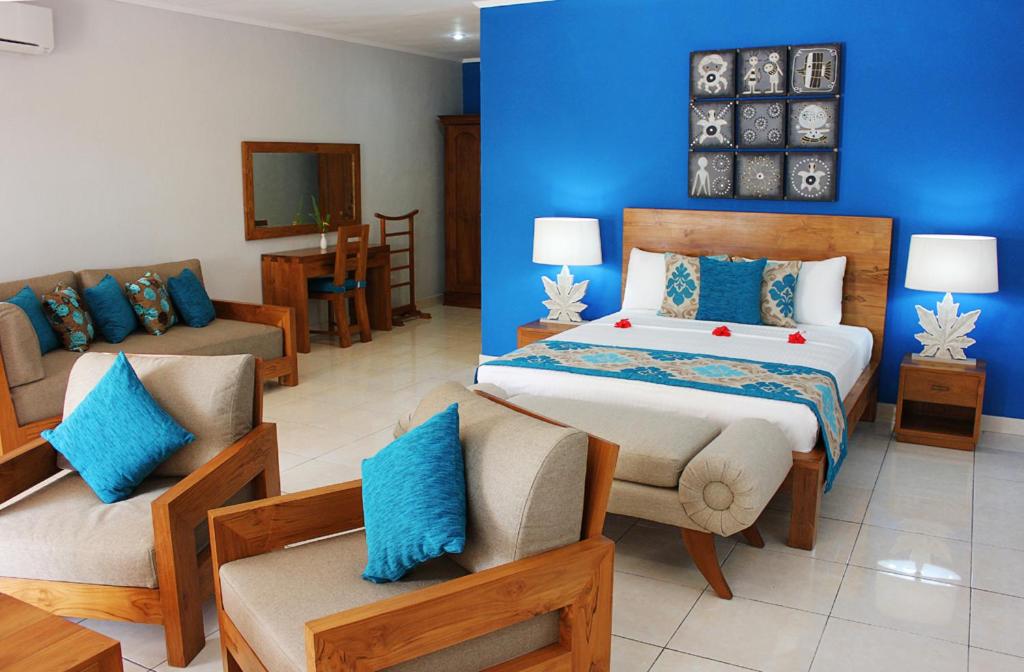 Letto o letti in una camera di Villas de Mer