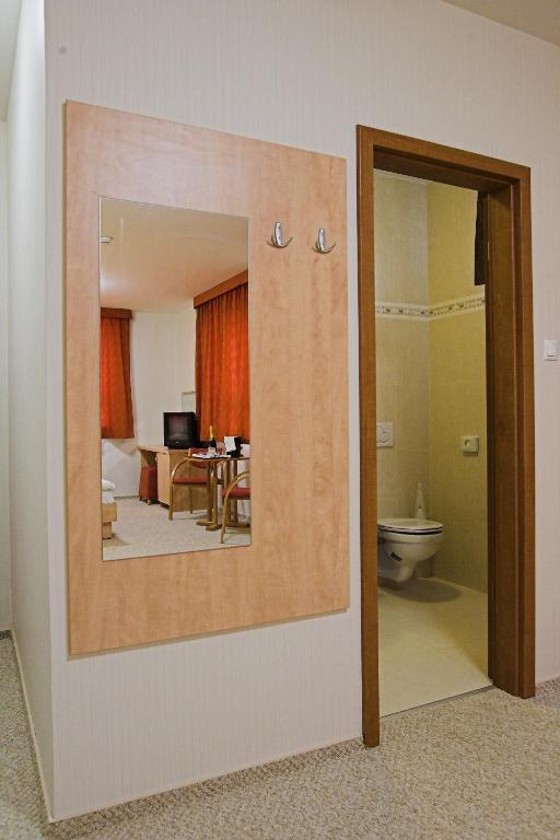 Koupelna v ubytování Völgyikút Ház