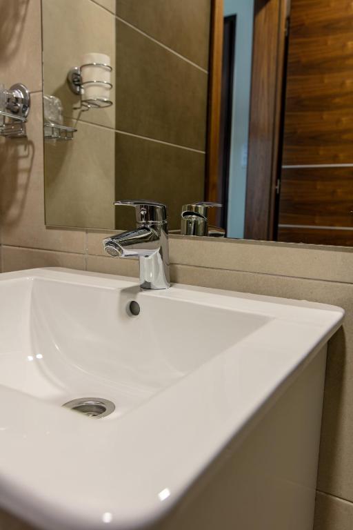 Koupelna v ubytování Hotel IUT