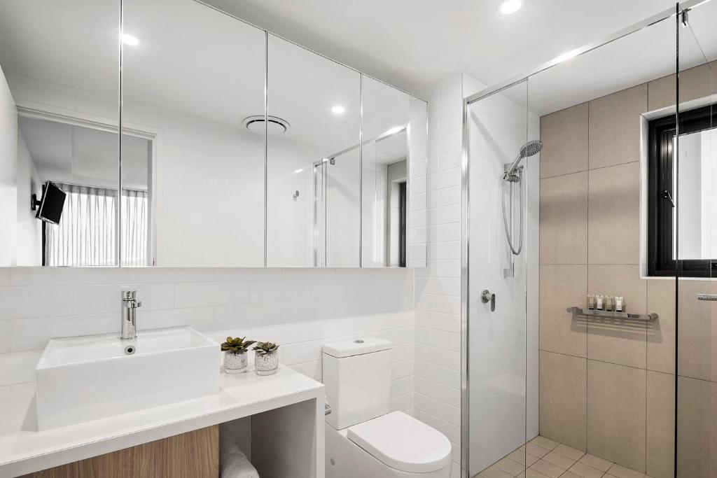 Koupelna v ubytování Alcyone Hotel Residences