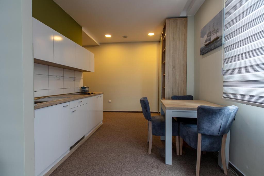 Kuchyň nebo kuchyňský kout v ubytování Hotel IUT