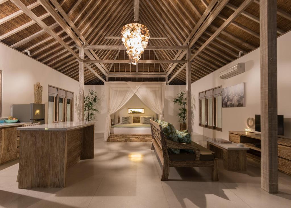 Posezení v ubytování Aloha Beach House Bingin