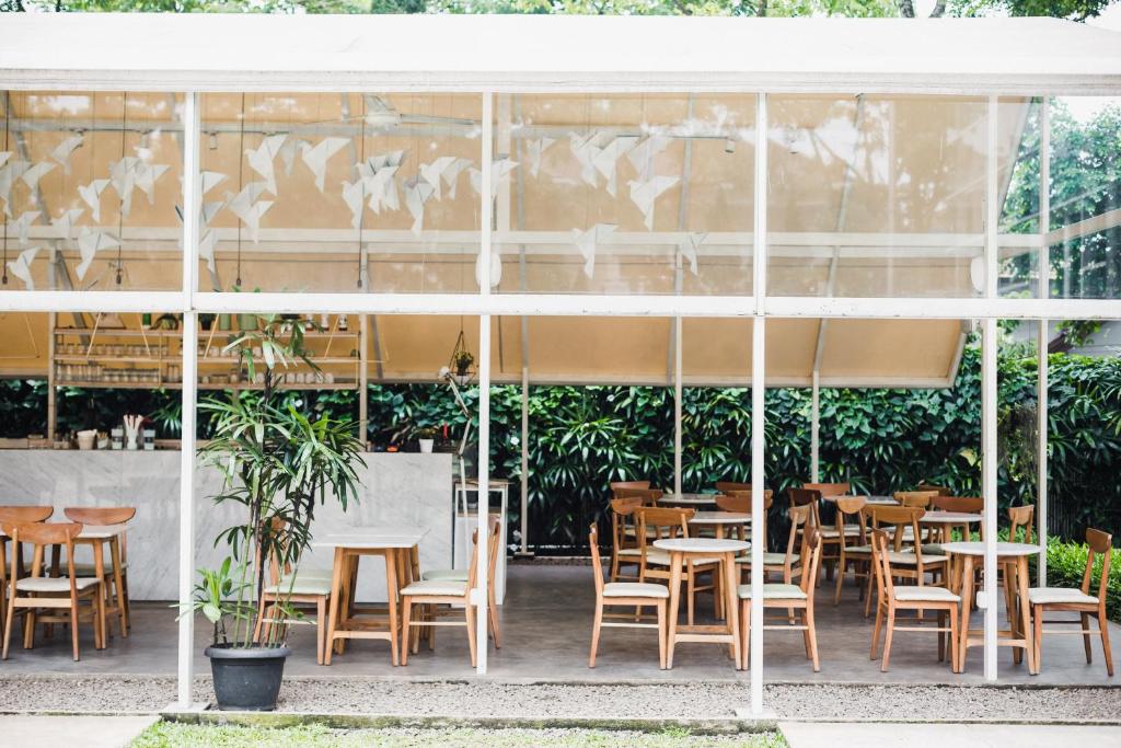 Restaurace v ubytování Malaka Hotel Bandung