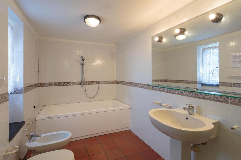 Kúpeľňa v ubytovaní Villa Pia Recco