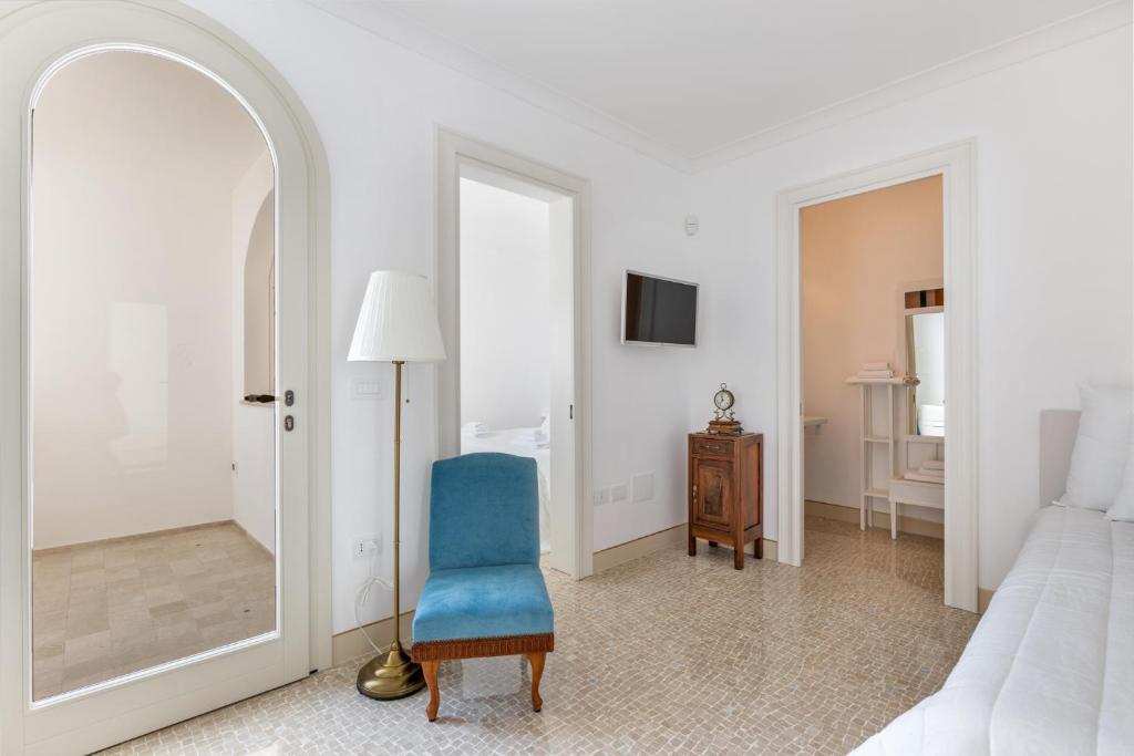 Postel nebo postele na pokoji v ubytování Relais Carlo Alberto