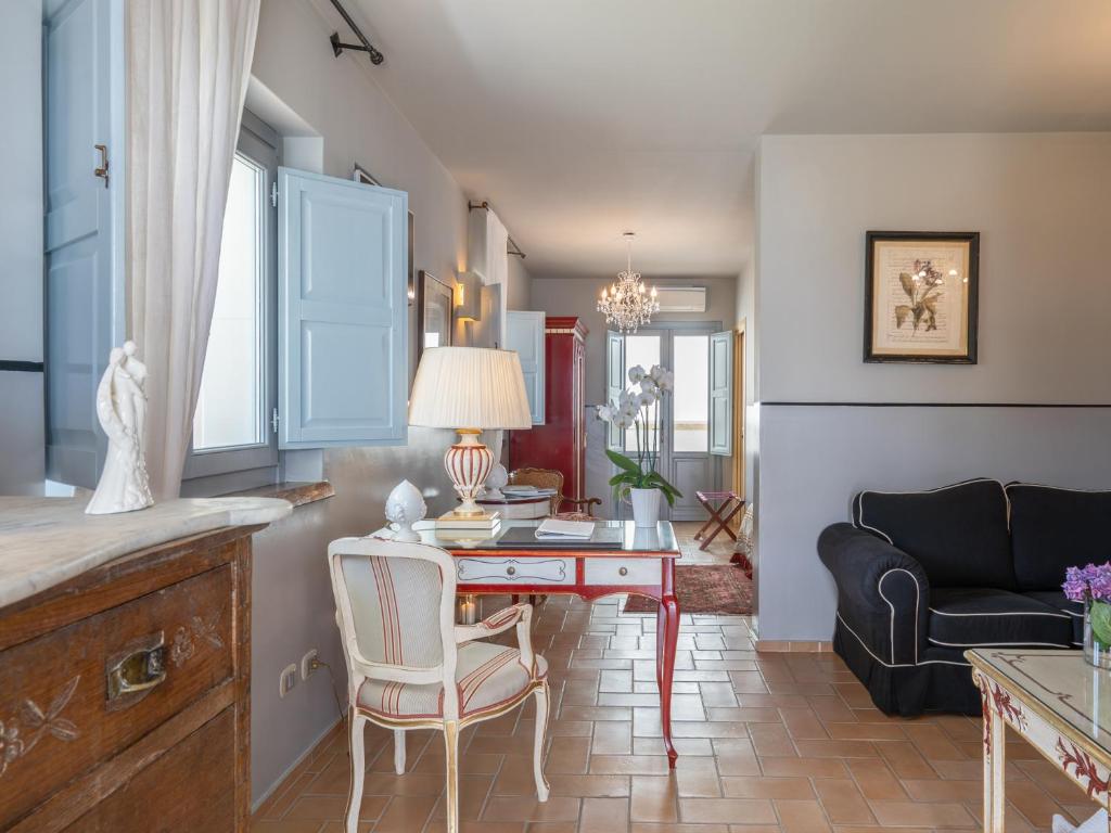 Posezení v ubytování La Locanda Del Carrubo