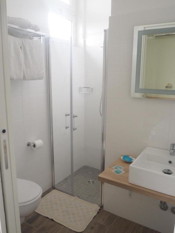 Koupelna v ubytování Hotel Frida