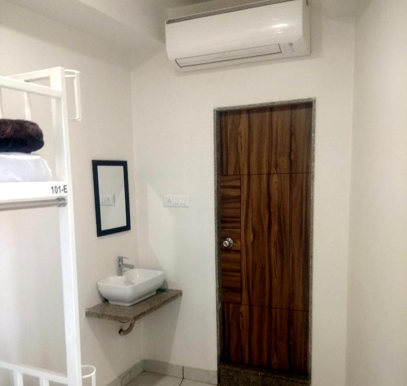 Koupelna v ubytování Hotel Milan