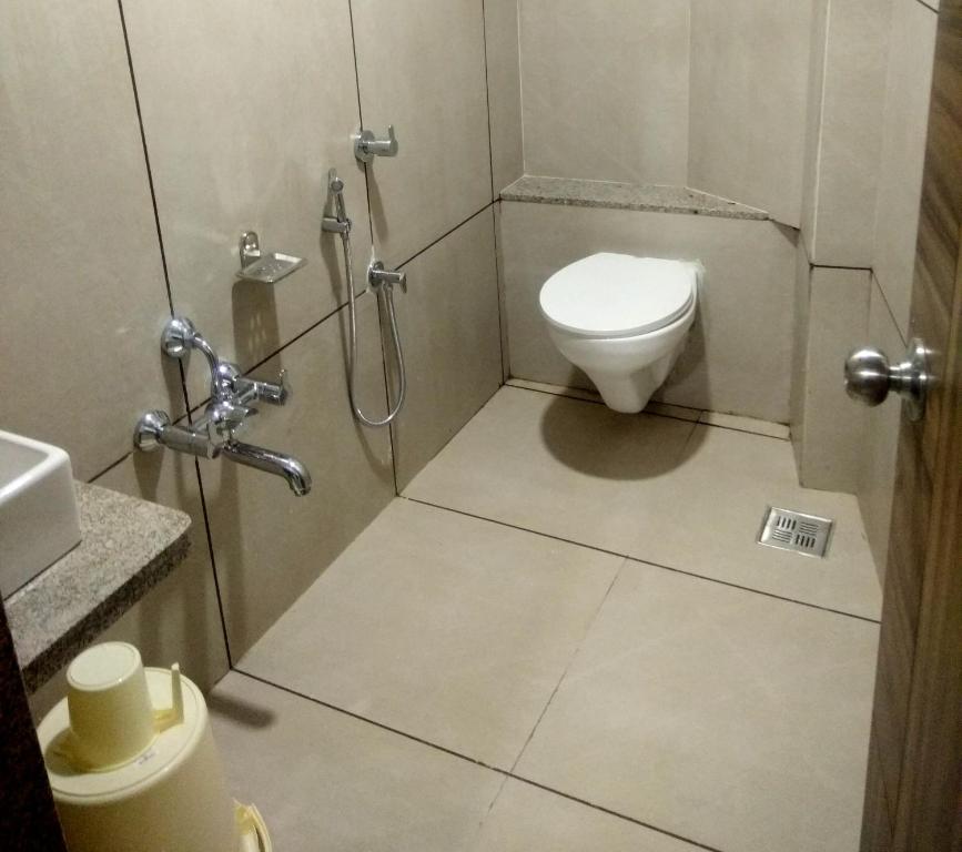 Koupelna v ubytování Hotel Milan