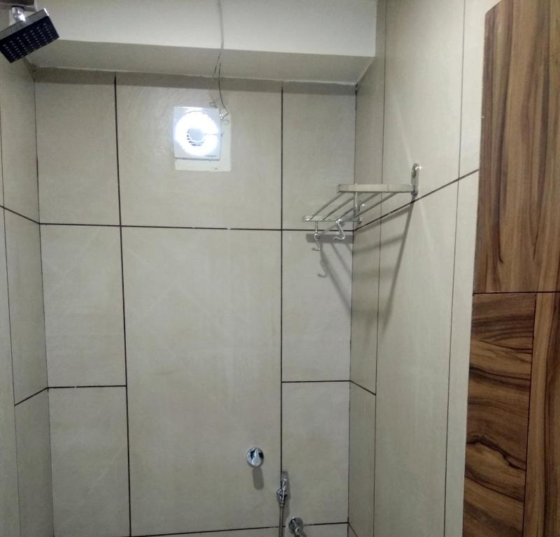 Koupelna v ubytování Hotel Milan