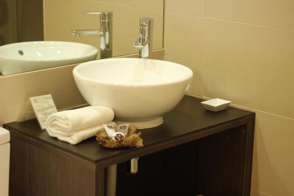 Koupelna v ubytování Hotel Umawue