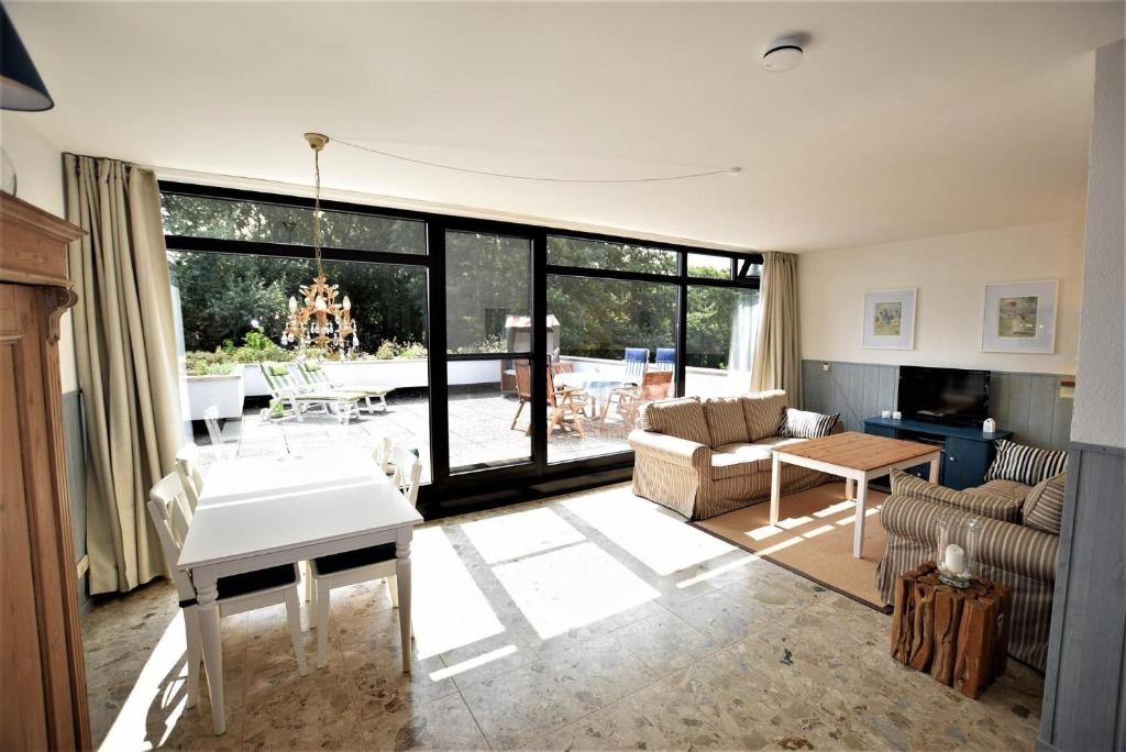 Χώρος καθιστικού στο Ferienwohnung Hygge