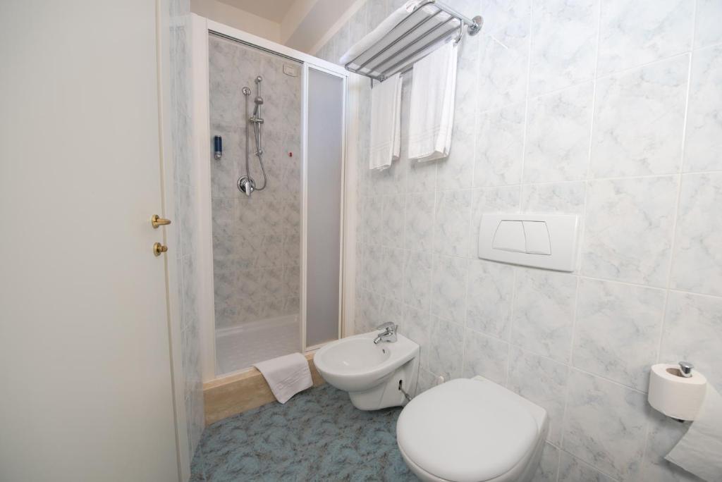 Koupelna v ubytování Hotel Parco Dei Principi