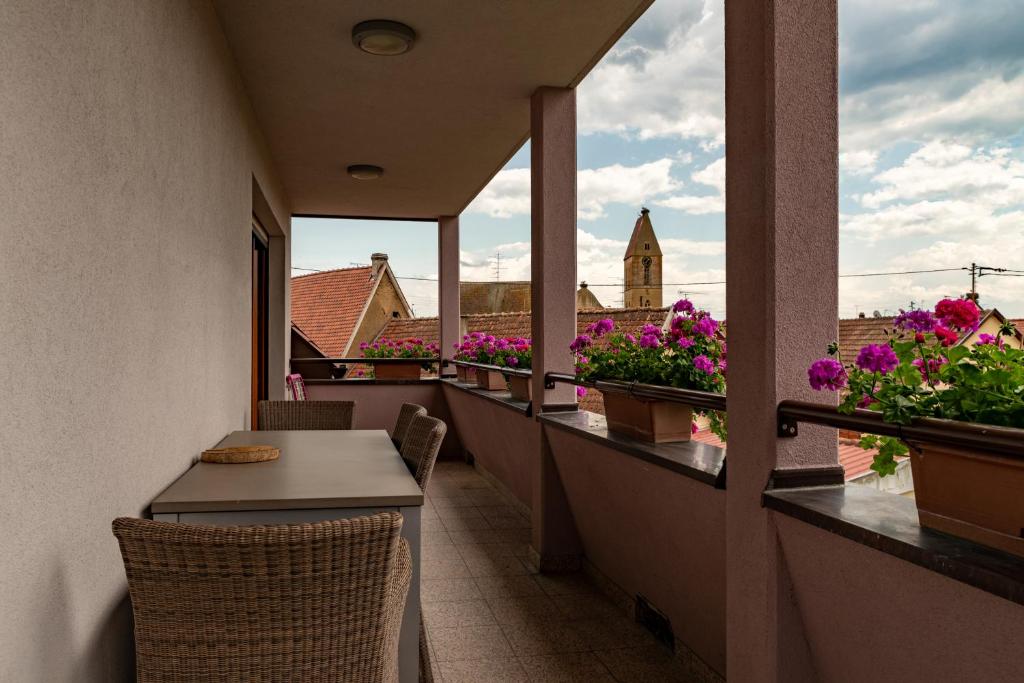 Balkón nebo terasa v ubytování B&B Relais du Vigneron - Jean-Luc et Bruno Meyer