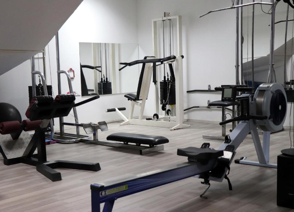 Posilňovňa alebo fitness centrum v ubytovaní Guesthouse Milijana