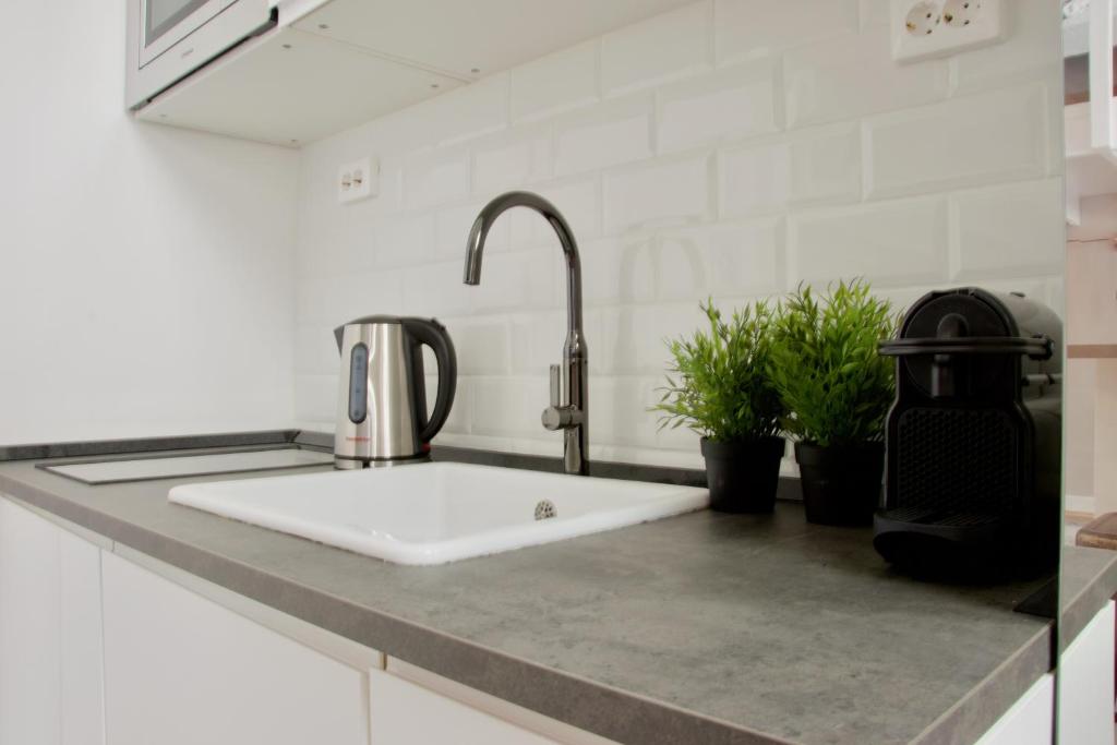 Kuchyňa alebo kuchynka v ubytovaní Standard Apartment by Hi5 - Rákóczi 23 Studio