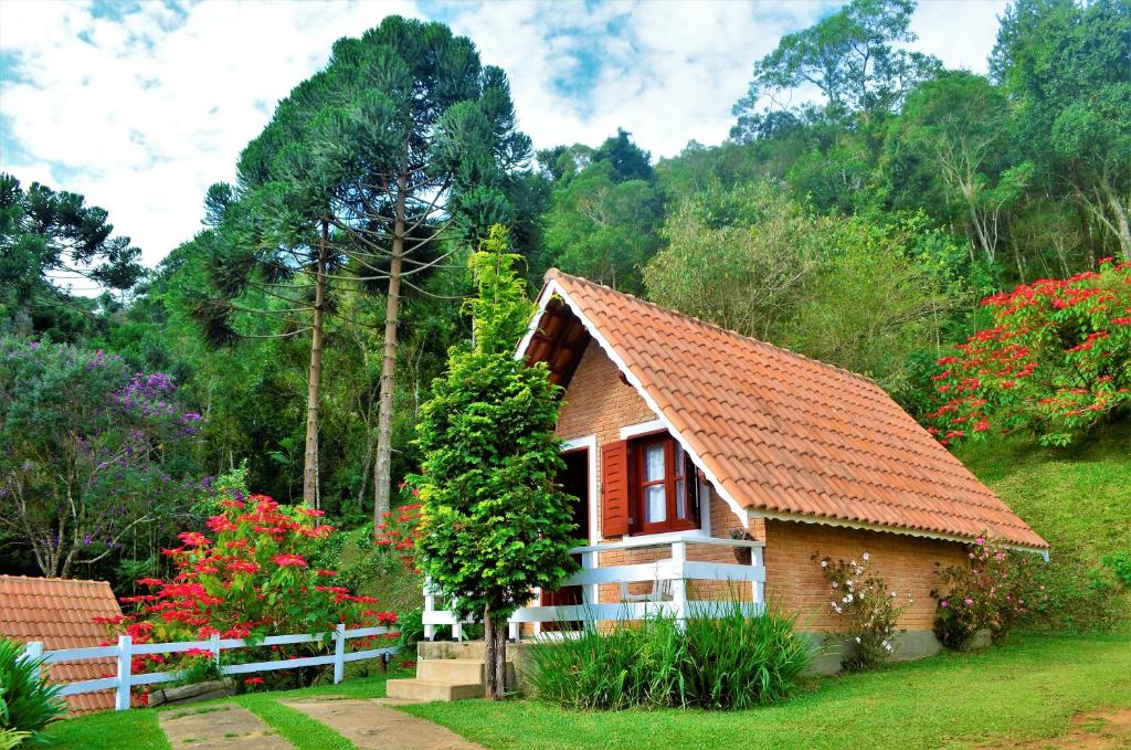 Zahrada ubytování Chalés Fazenda Vale da Mata