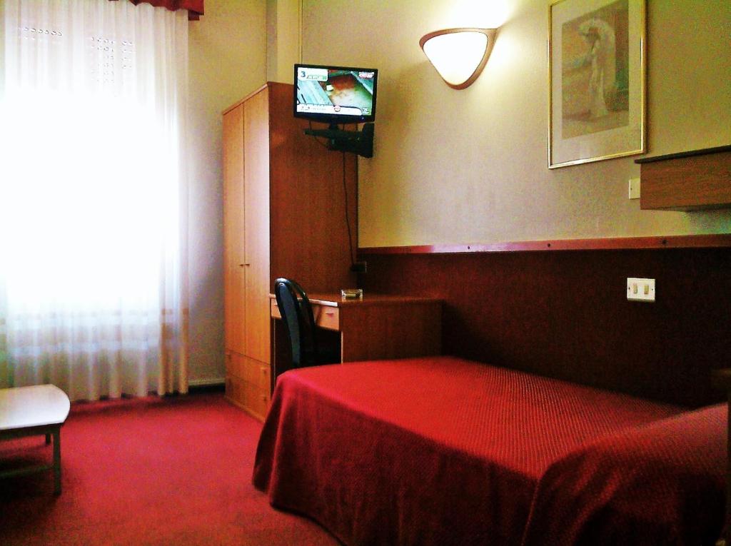 TV a/nebo společenská místnost v ubytování Hotel Rosy