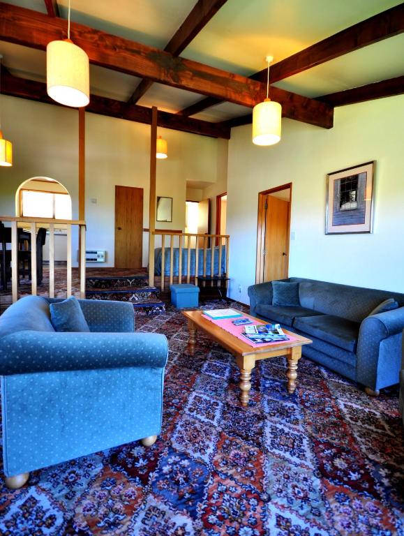 Posezení v ubytování Greenacres Alpine Chalets & Villas