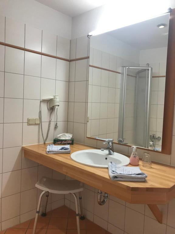 Koupelna v ubytování Hotel Johannishof