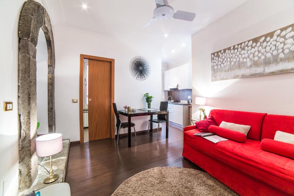 A seating area at Sant'Angelo Apartments