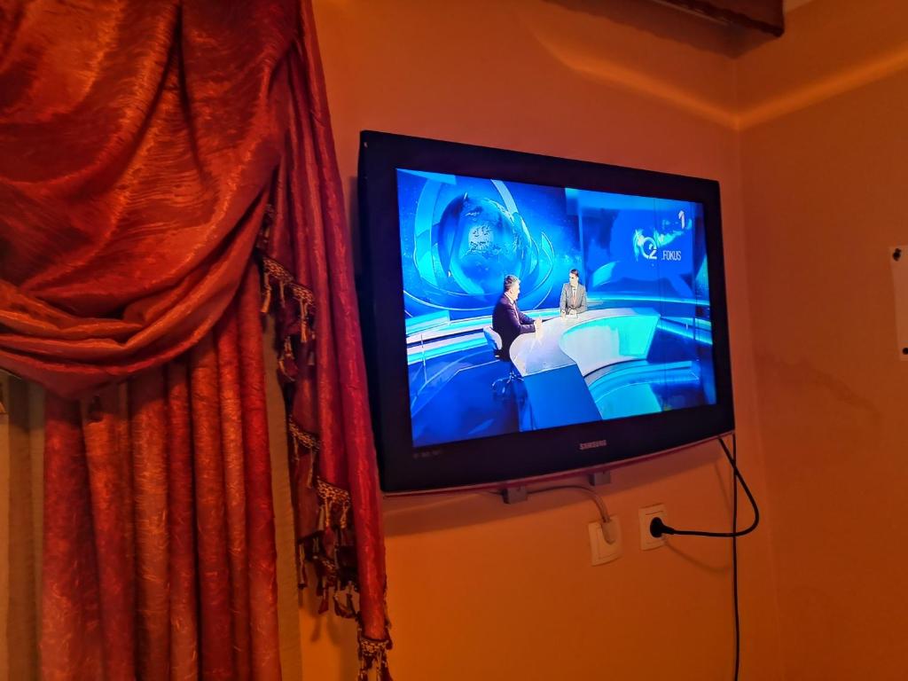 TV a/nebo společenská místnost v ubytování Hotel Delta