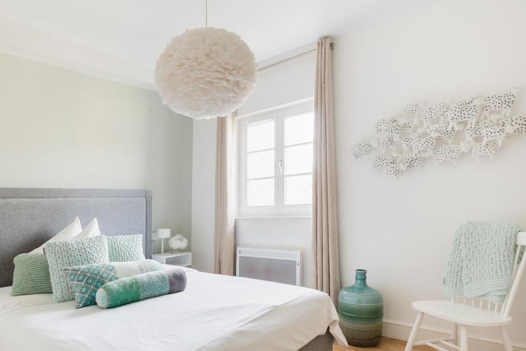 Postel nebo postele na pokoji v ubytování Reflets Sur La Lauch appartements