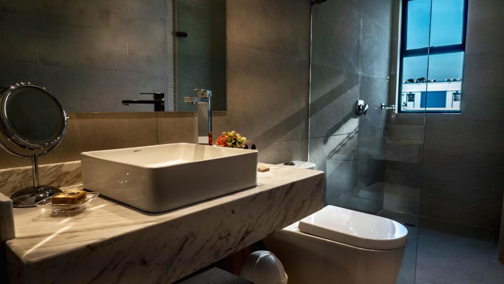 Koupelna v ubytování Hotel Boutique Maree