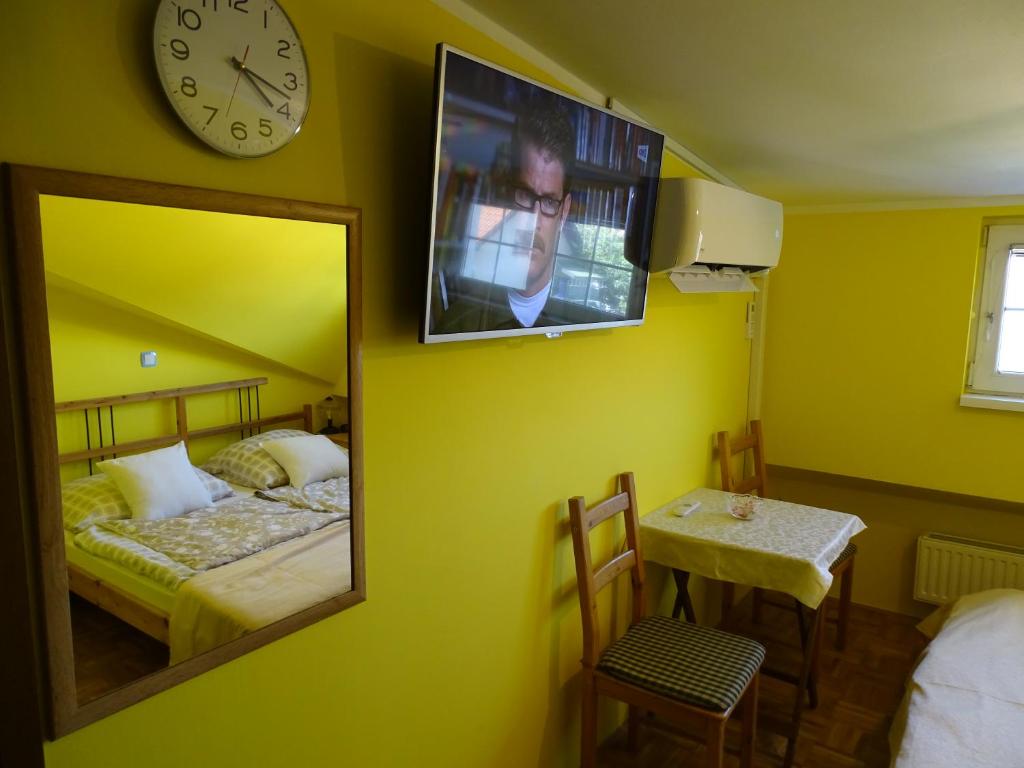 Postel nebo postele na pokoji v ubytování Sobe-Apartma
