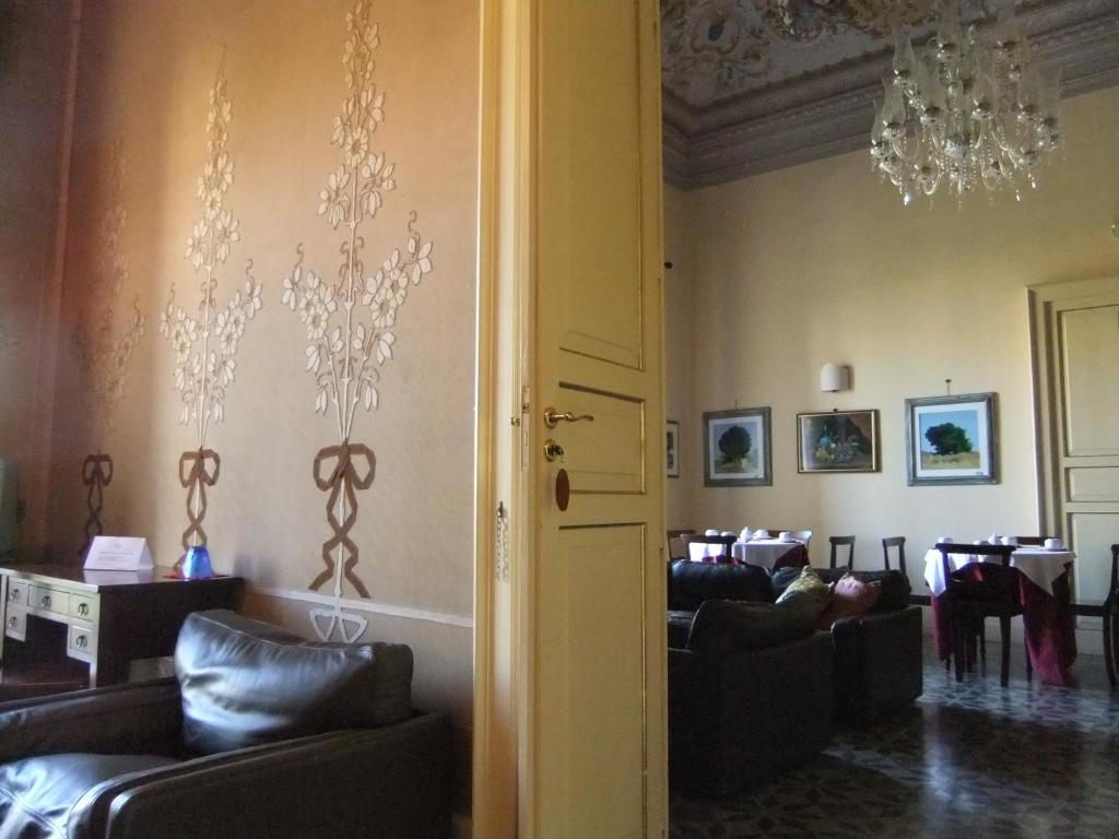 Posezení v ubytování B&B Conte Ruggero