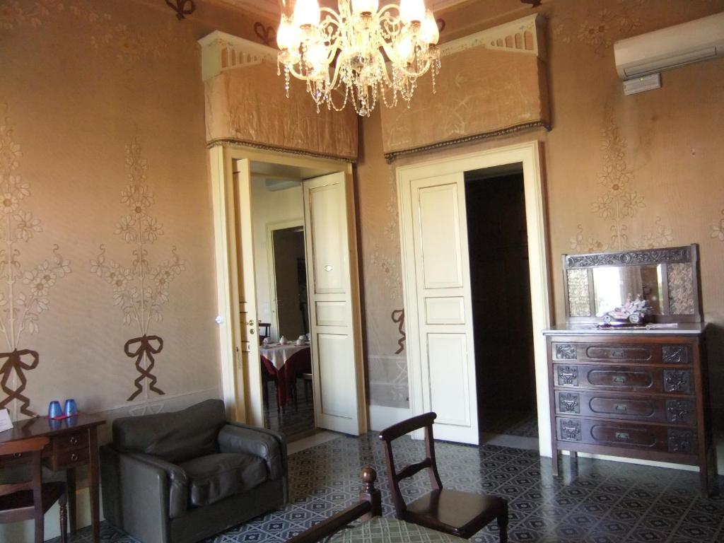 Posezení v ubytování B&B Conte Ruggero