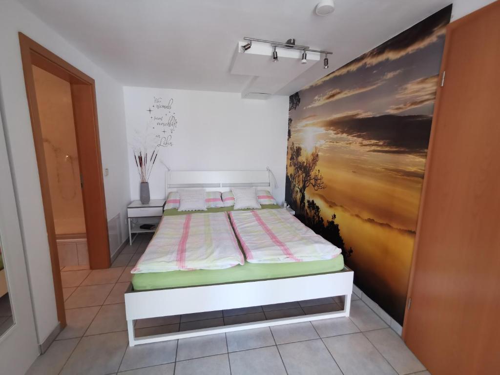 Postel nebo postele na pokoji v ubytování Südharzblick