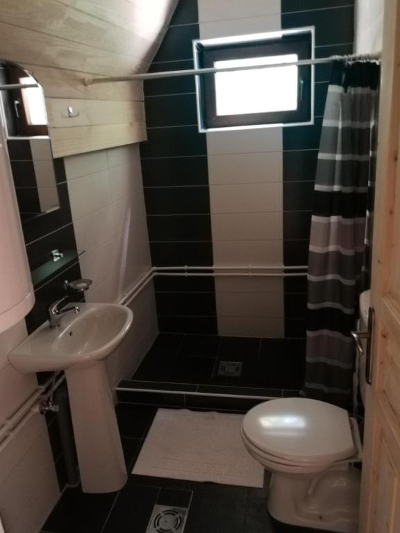 Koupelna v ubytování Guesthouse Planinarski dom Neviđen'o