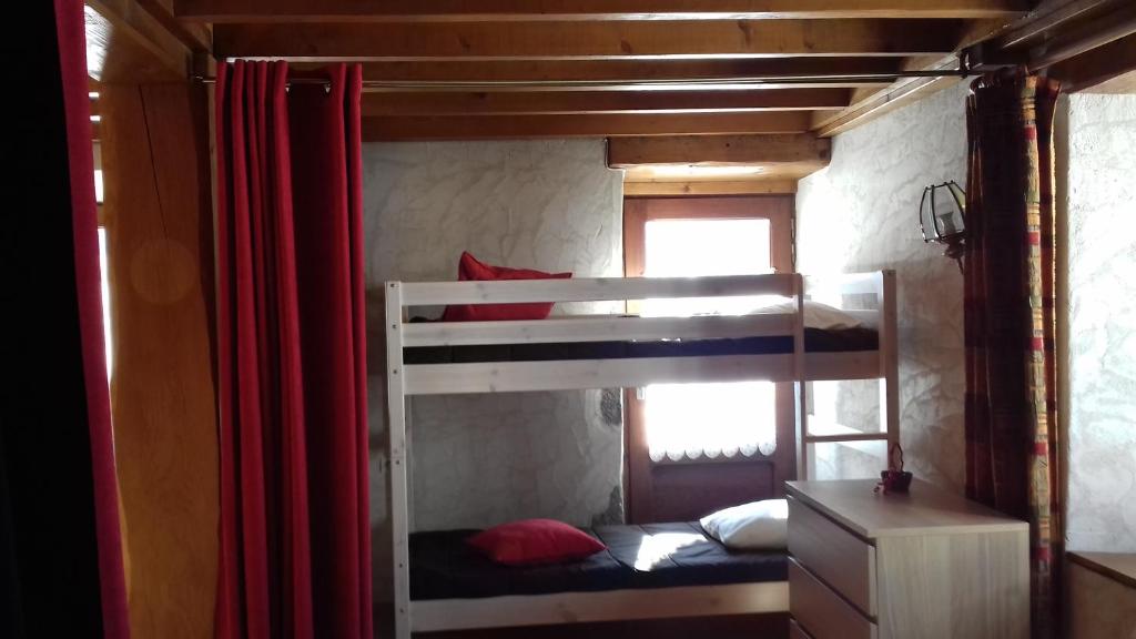 A bed or beds in a room at Gite Seguret
