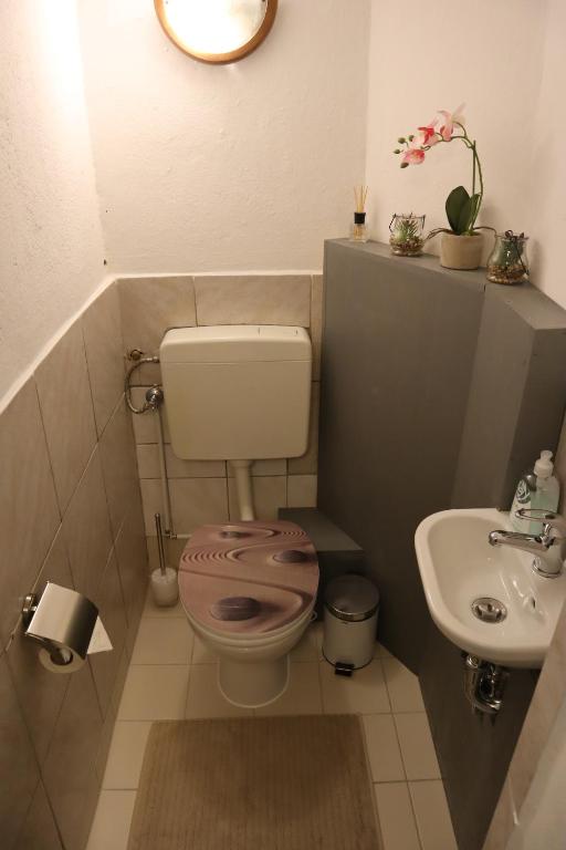 Koupelna v ubytování Ferienwohnung Lenz