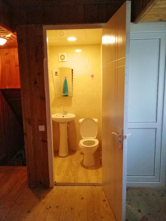 Koupelna v ubytování Guesthouse SANIKO