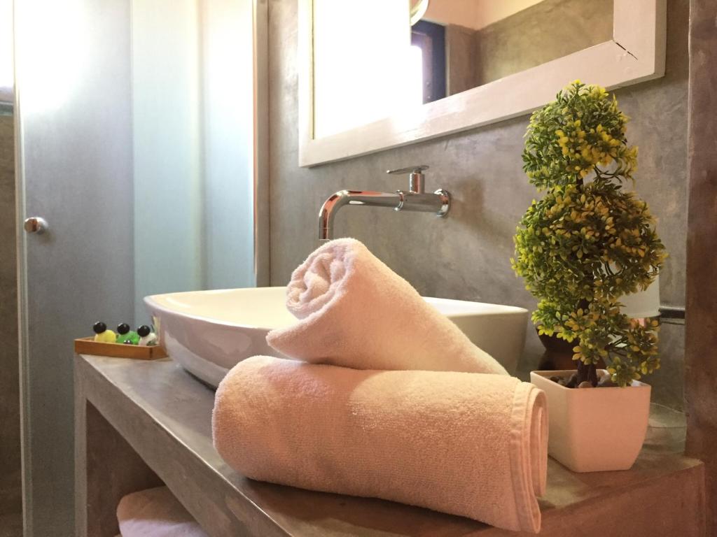 Koupelna v ubytování Villa Dominikku